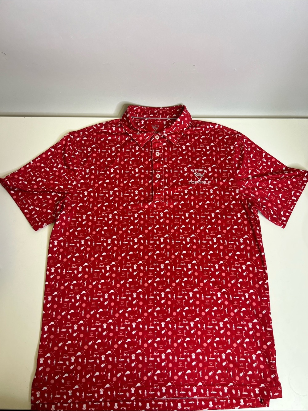 X4 Bundle Cutter & Buck Men’s Top Golf Polo Shirt - Size Large Assorted Prints - Picture 4 of 7